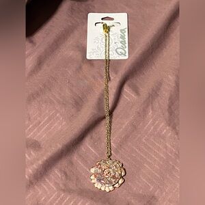 Handmade disc necklace